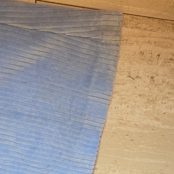 Aerie Light Blue Ribbed & Flared Pants - Picture 3 of 7